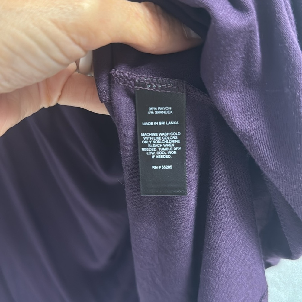 Express Plum Spaghetti Strap Dress LG - Picture 7 of 7